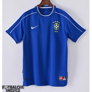 Brazílie 1998 Retro Venkovní Dres Krátký Rukáv